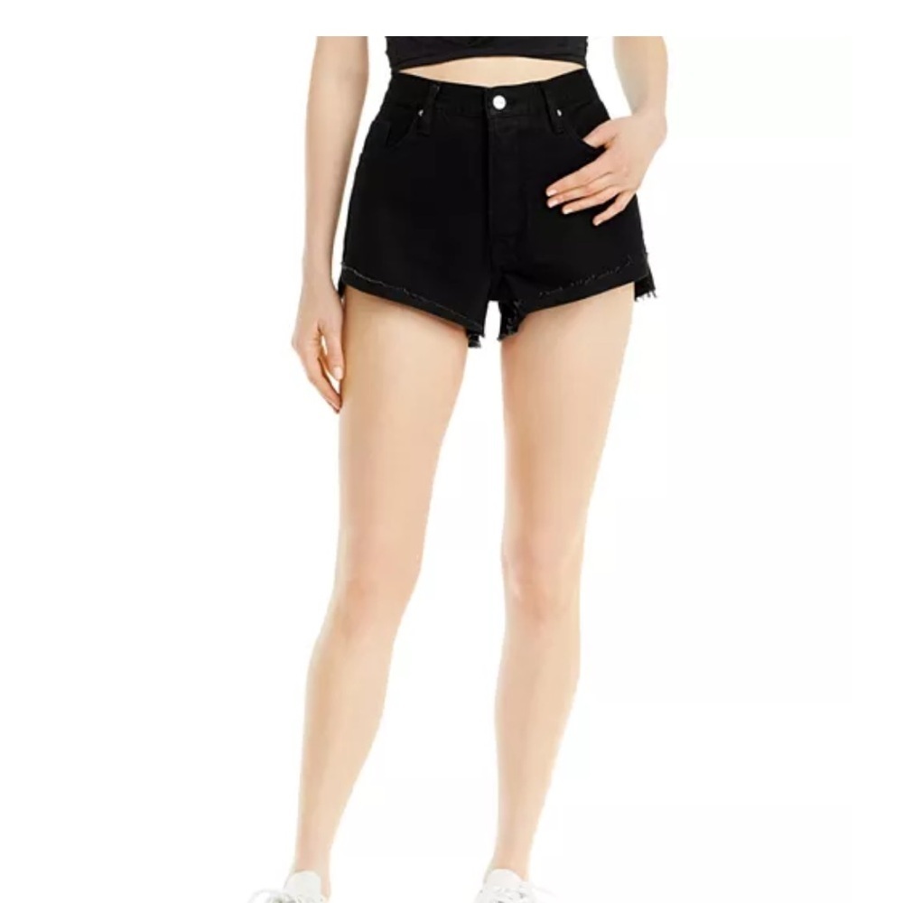 Frame Frayed Cut Off Jean Shorts